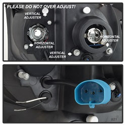 99-04-Ford-F250-Super-Duty-Projector-Headlights---Light-Bar---Black-Pro-Yd-Ff25099v2-Lb-Bk