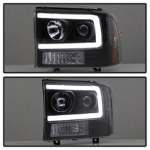 Load image into Gallery viewer, 99-04-Ford-F250-Super-Duty-Projector-Headlights---Light-Bar---Black-Pro-Yd-Ff25099v2-Lb-Bk