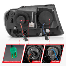 Load image into Gallery viewer, 99-04-Jeep-Grand-Cherokee-Crystal-Headlights---W-Light-Bar-Black-Housing