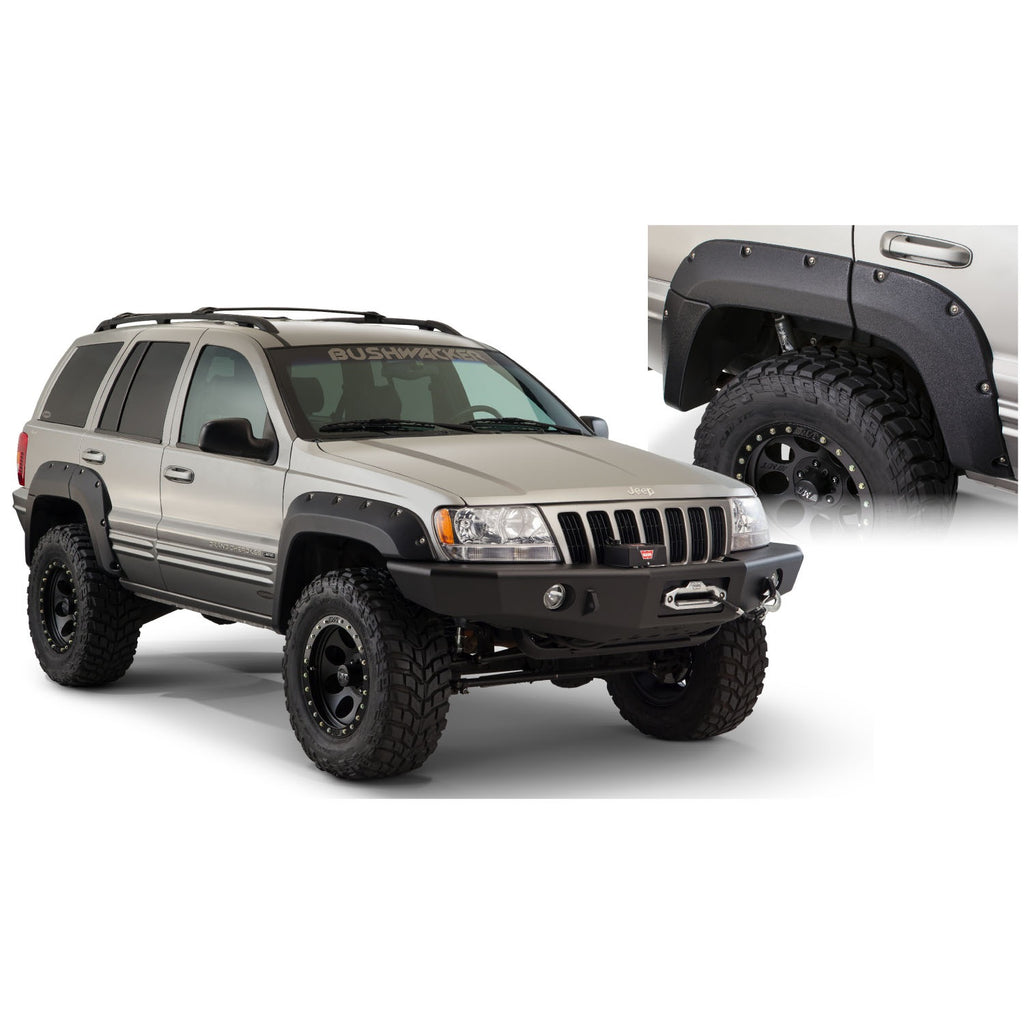 99-04-Jeep-Grand-Cherokee-Cutout-Style-Flares-2Pc---Black