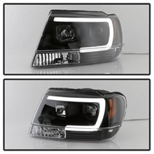 Load image into Gallery viewer, 99-04-Jeep-Grand-Cherokee-Projector-Headlights---Light-Bar-Drl-Led---Black