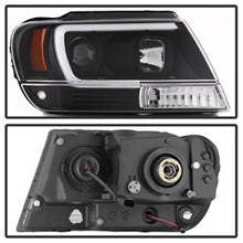 Load image into Gallery viewer, 99-04-Jeep-Grand-Cherokee-Projector-Headlights---Light-Bar-Drl-Led---Black