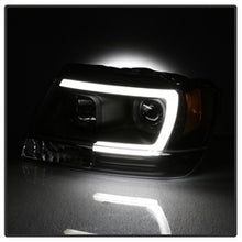 Load image into Gallery viewer, 99-04-Jeep-Grand-Cherokee-Projector-Headlights---Light-Bar-Drl-Led---Black