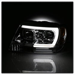 99-04-Jeep-Grand-Cherokee-Projector-Headlights---Light-Bar-Drl-Led---Chrome