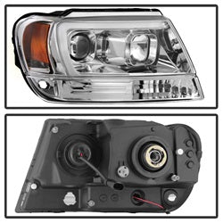 99-04-Jeep-Grand-Cherokee-Projector-Headlights---Light-Bar-Drl-Led---Chrome