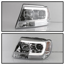 Load image into Gallery viewer, 99-04-Jeep-Grand-Cherokee-Projector-Headlights---Light-Bar-Drl-Led---Chrome