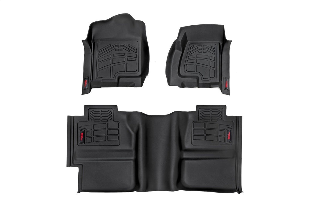 Rough Country SM29912A Sure-Fit Floor Mats for Select Chevrolet Silverado 1500, Chevrolet Silverado Classic, Chevrolet Silverado HD, GMC Sierra 1500, GMC Sierra Classic, GMC Sierra HD