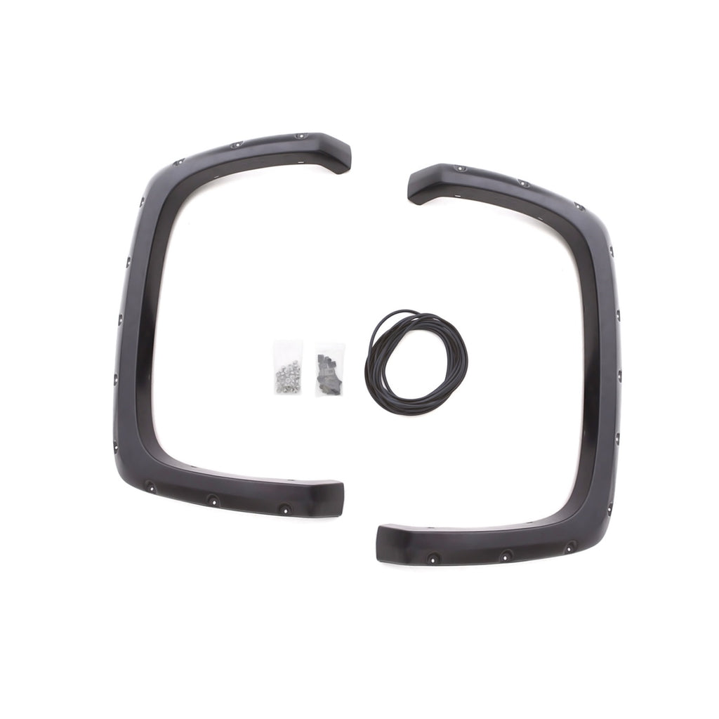 99-07-Chevy-Silverado-1500-Rx-Rivet-Style-Smooth-Elite-Series-Fender-Flares---Black-(2-Pc.)