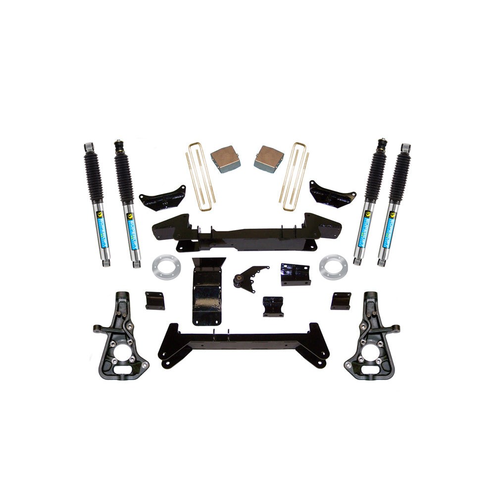 99-10-Chevy-SilvGmc-Sierra-1500Hd2500Ld-4Wd-6In-Lift-Kit--Knuckle-Kit-W-Bilstein-Shocks