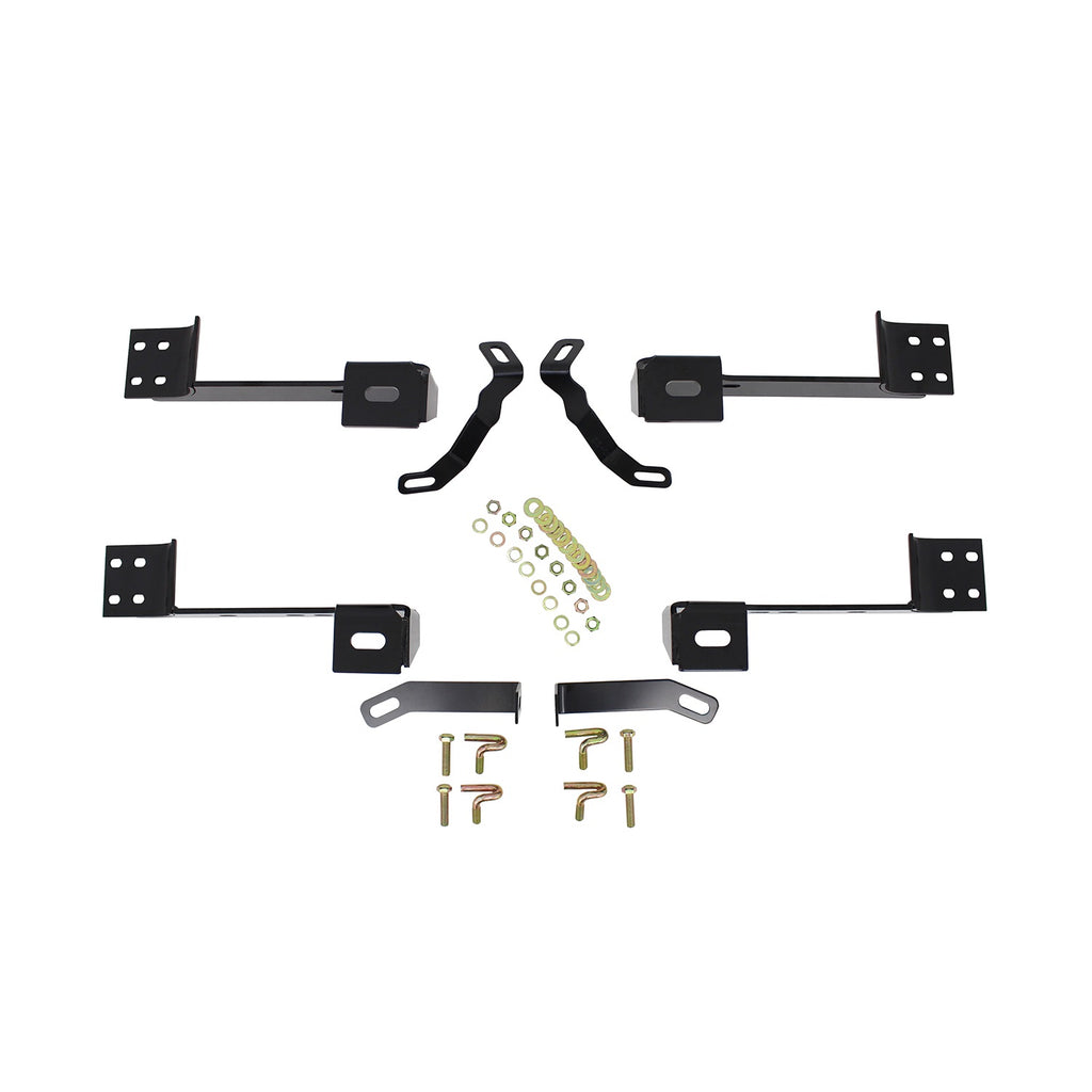 99-14-Chevy-Silv-25003500-RegExt-Cab-Premier-Oval-Nerf-Step-Bar-Mount-Kit---Blk