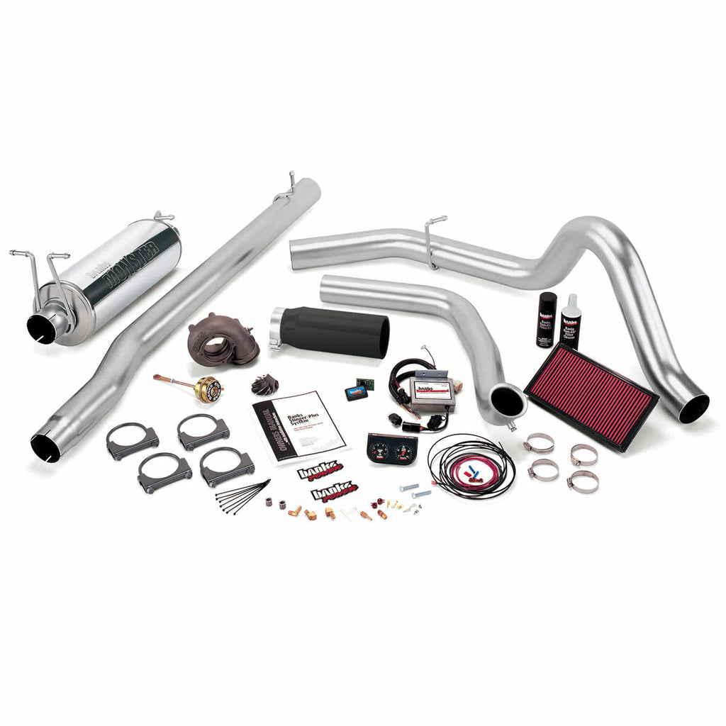 99-Ford-7.3L-F250350-Auto-Stinger-Plus-System---Ss-Single-Exhaust-W-Black-Tip