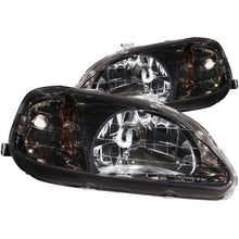 Load image into Gallery viewer, 9900-Civic-Headlights-Gunmetal-Crystal-Clear-DriverPassenger