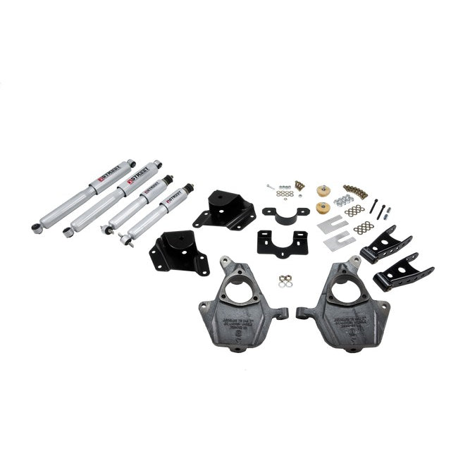 9900-Gm-SilveradoSierra-(Ext-Cab)-2-F4-R-W-Sp-Shocks-Lowering-Kit