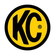 Load image into Gallery viewer, KC HiLiTES 9900 KC Decal 3in Round KC Logo Yellow Black EA
