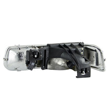 Load image into Gallery viewer, 9902-Silverado-15000006-SuburbanTahoe-Black-Clear-Headlights-DrivePass