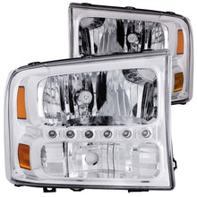 Load image into Gallery viewer, 9904-F250F350-Sd0004-Excursion-Headlights-Crystal-Clear-WLed-Strip-DrivPass