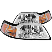 Load image into Gallery viewer, 9904-Mustang-Headlights-Crystal-Chrome-DriverPassenger