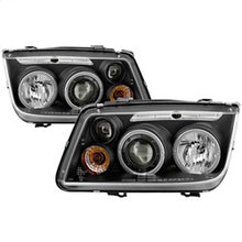 Load image into Gallery viewer, 9905-Jetta-Projector-Headlights-(Does-Not-Fit-The-Jetta-2.5)Led-Haloblackhig