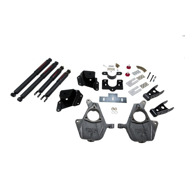 9906-Gm-SilveradoSierra-(Ext-Cab)-2-F3-R-W-Nd2-Shocks-Lowering-Kit
