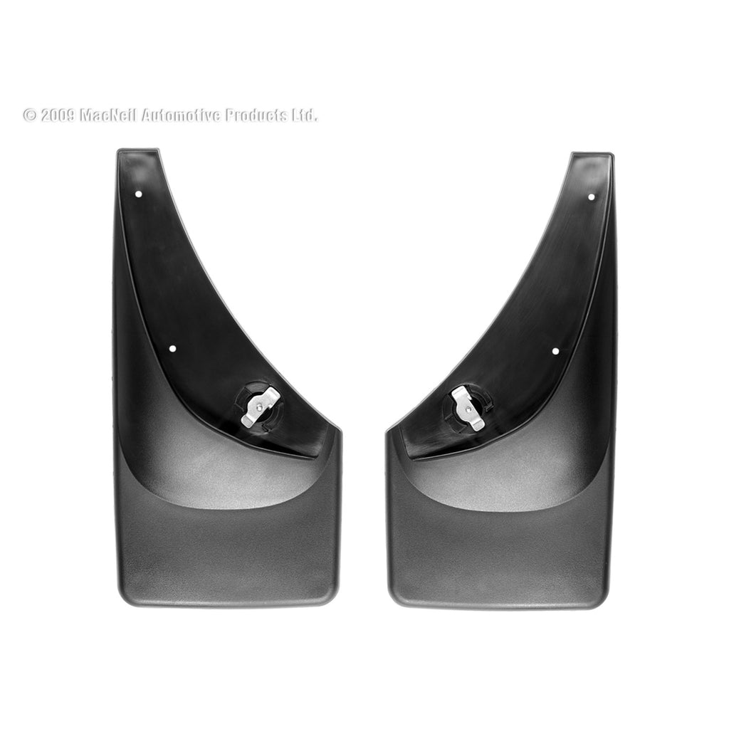 9907-Gm0006-SubTahoeYukonAval-WO-Flares-No-Drill-Mudflaps-Black-Rear-Pair