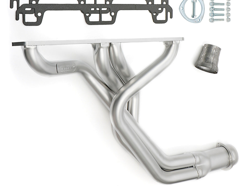 Hedman Hedders 99198 HD Silver 1-3/4 in. Fenderwell Headers for 72-86 JEEP CJ5-CJ6-CJ7 w/304-401 V8 for Select Jeep CJ5, Jeep CJ6, Jeep CJ7