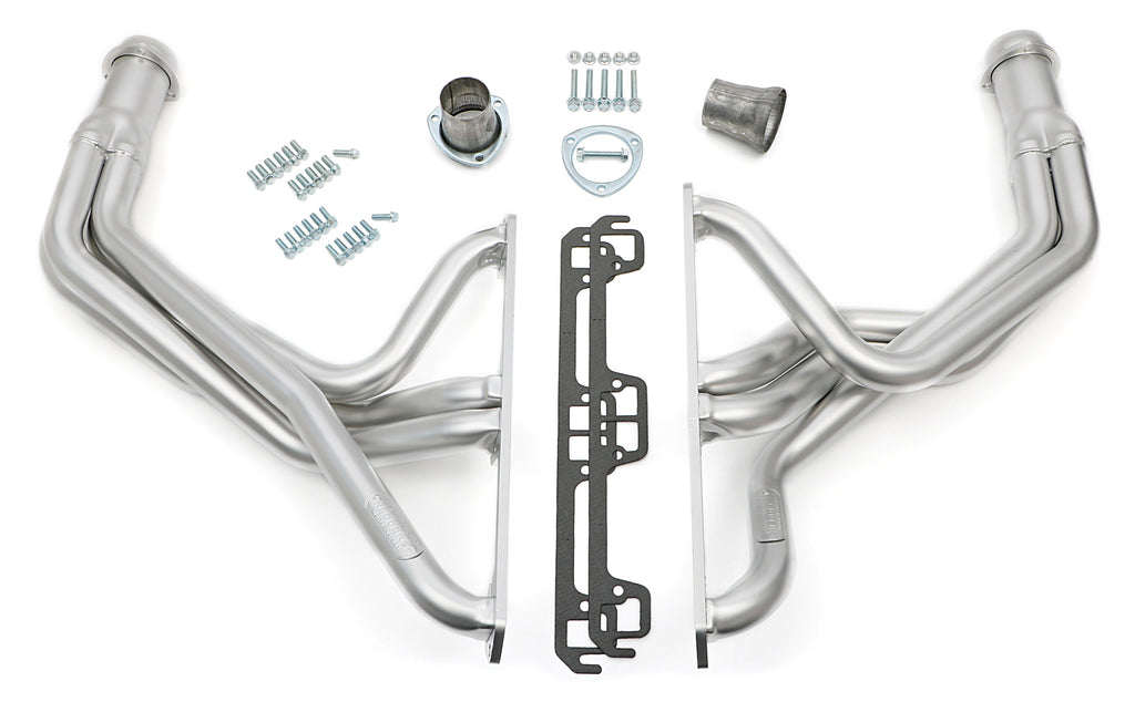 Hedman Hedders 99198 HD Silver 1-3/4 in. Fenderwell Headers for 72-86 JEEP CJ5-CJ6-CJ7 w/304-401 V8 for Select Jeep CJ5, Jeep CJ6, Jeep CJ7