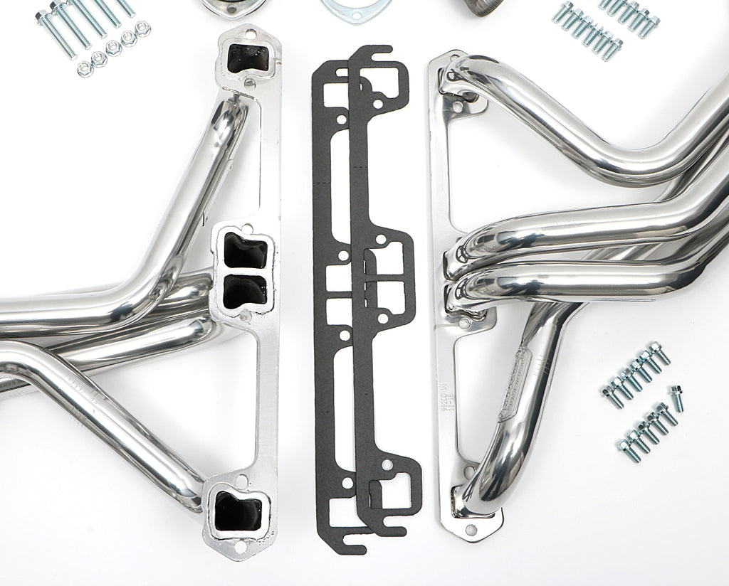 Hedman Hedders 99206 Silver 1-5.8 in. Long-Tube Headers for 1972-86 JEEP CJ5-CJ6-CJ7 with 304-401 V8 for Select Jeep CJ5, Jeep CJ6, Jeep CJ7