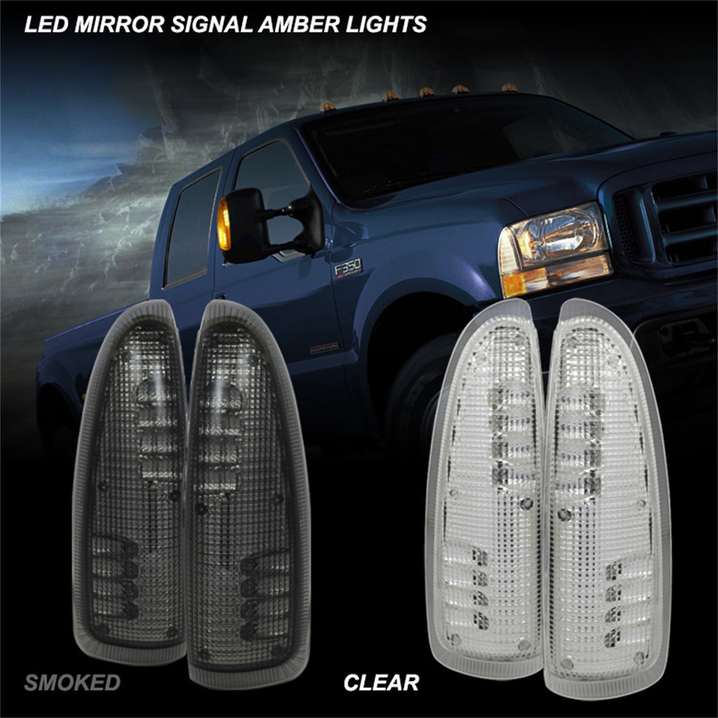 Spyder Auto 9924729 XTune LED Door Mirror Signal Lens for Select Ford Excursion, Ford F-250 Super Duty, Ford F-350 Super Duty, Ford F-450 Super Duty, Ford F-550 Super Duty, Ford F-650