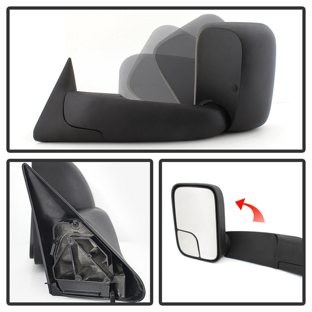 Spyder Auto 9925054 XTune Door Mirror for Select Dodge Ram 1500, Dodge Ram 2500, Dodge Ram