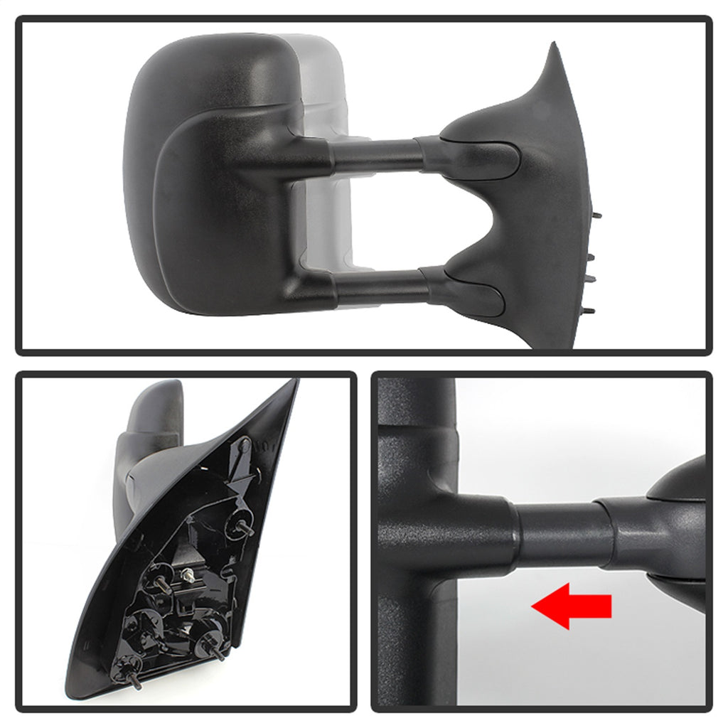 Spyder Auto 9932427 XTune Door Mirror for Select Ford Excursion, Ford F-250, Ford F-250 Super Duty, Ford F-350 Super Duty, Ford F-450 Super Duty, Ford F-550 Super Duty