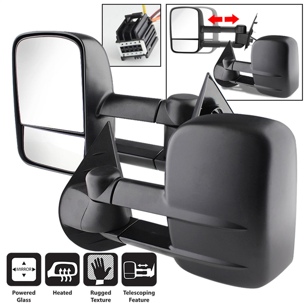 Spyder Auto 9935701 XTune Door Mirror Set for Select Chevrolet Avalanche, Chevrolet Silverado 1500, Chevrolet Silverado HD, Chevrolet Silverado HD, Chevrolet Suburban 1500, Chevrolet Suburban 2500, GMC Sierra 1500, GMC Sierra HD, GMC Sierra HD, GMC