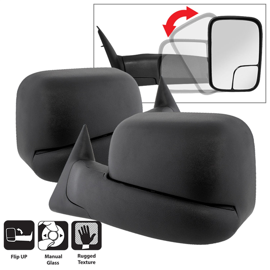 Spyder Auto 9935749 XTune Door Mirror Set for Select Dodge Ram 1500, Dodge Ram 2500, Dodge Ram