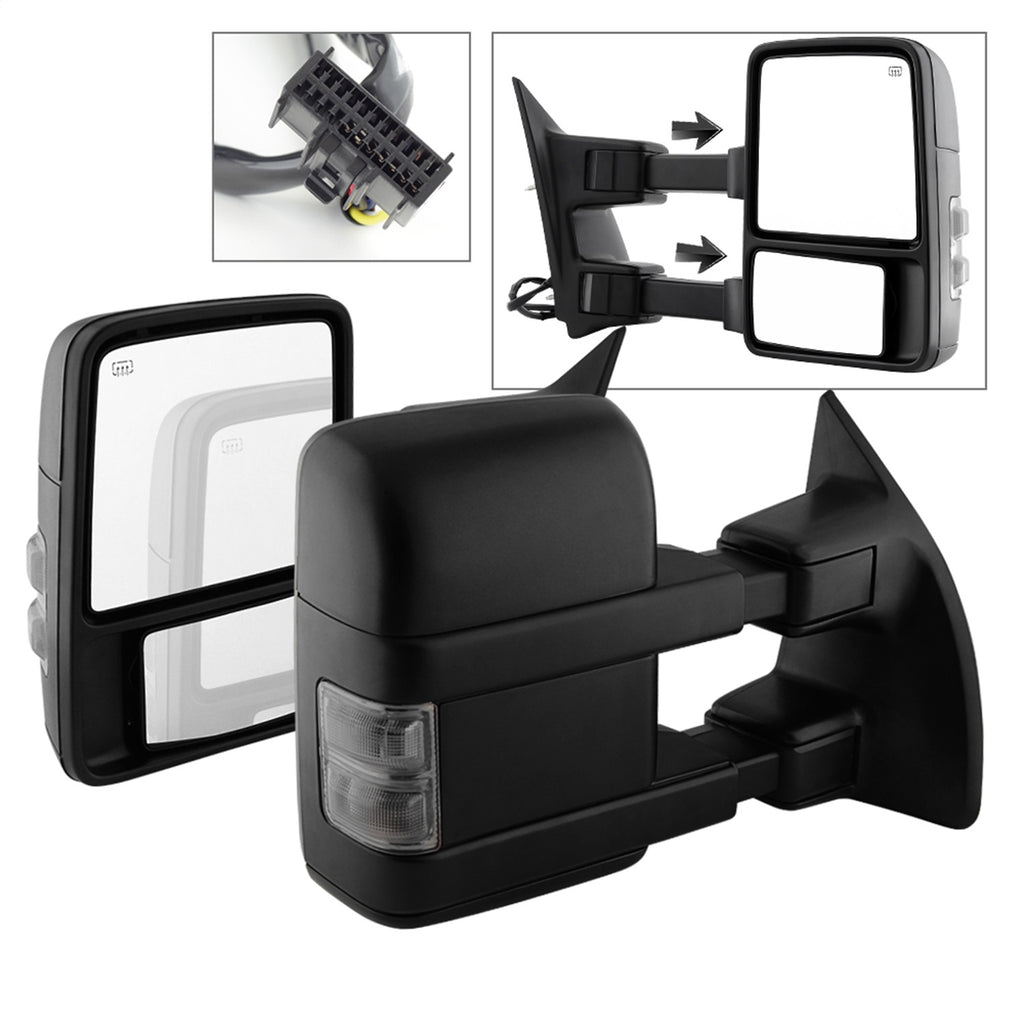 Spyder Auto 9935831 XTune Door Mirror Set for Select Ford F-250 Super Duty, Ford F-350 Super Duty, Ford F-450 Super Duty, Ford F-550 Super Duty
