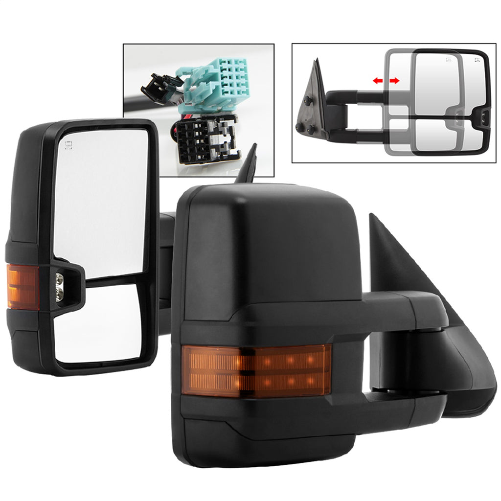 Spyder Auto 9936685 XTune Door Mirror Set for Select Chevrolet Silverado 1500, Chevrolet Silverado HD, Chevrolet Silverado 2500, Chevrolet Silverado HD, Chevrolet Silverado