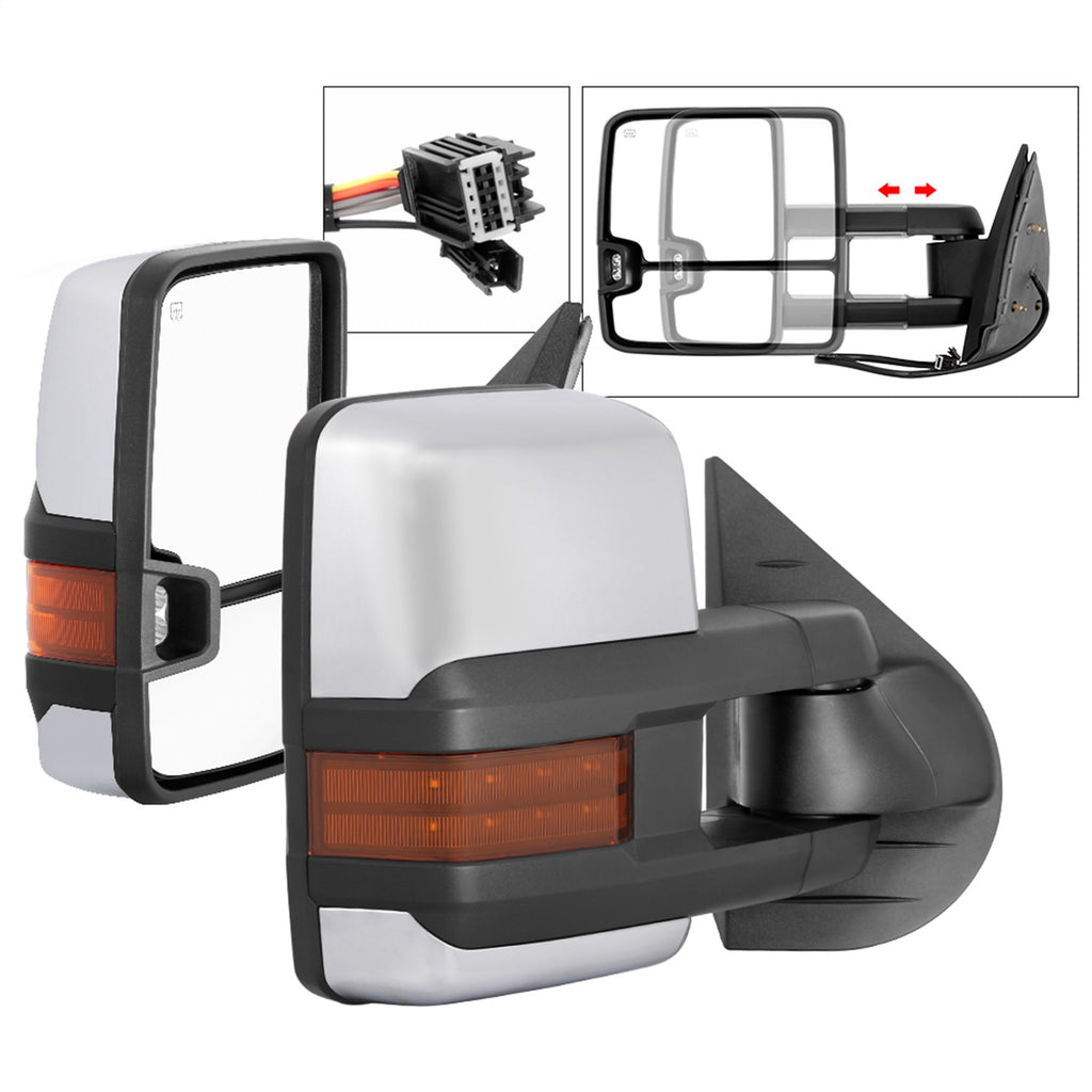 Spyder Auto 9936760 XTune Door Mirror Set for Select Chevrolet Silverado 1500, Chevrolet Silverado Classic, Chevrolet Silverado HD Classic, Chevrolet Silverado HD, Chevrolet Silverado HD Classic, Chevrolet Silverado Classic, Chevrolet Silverado HD