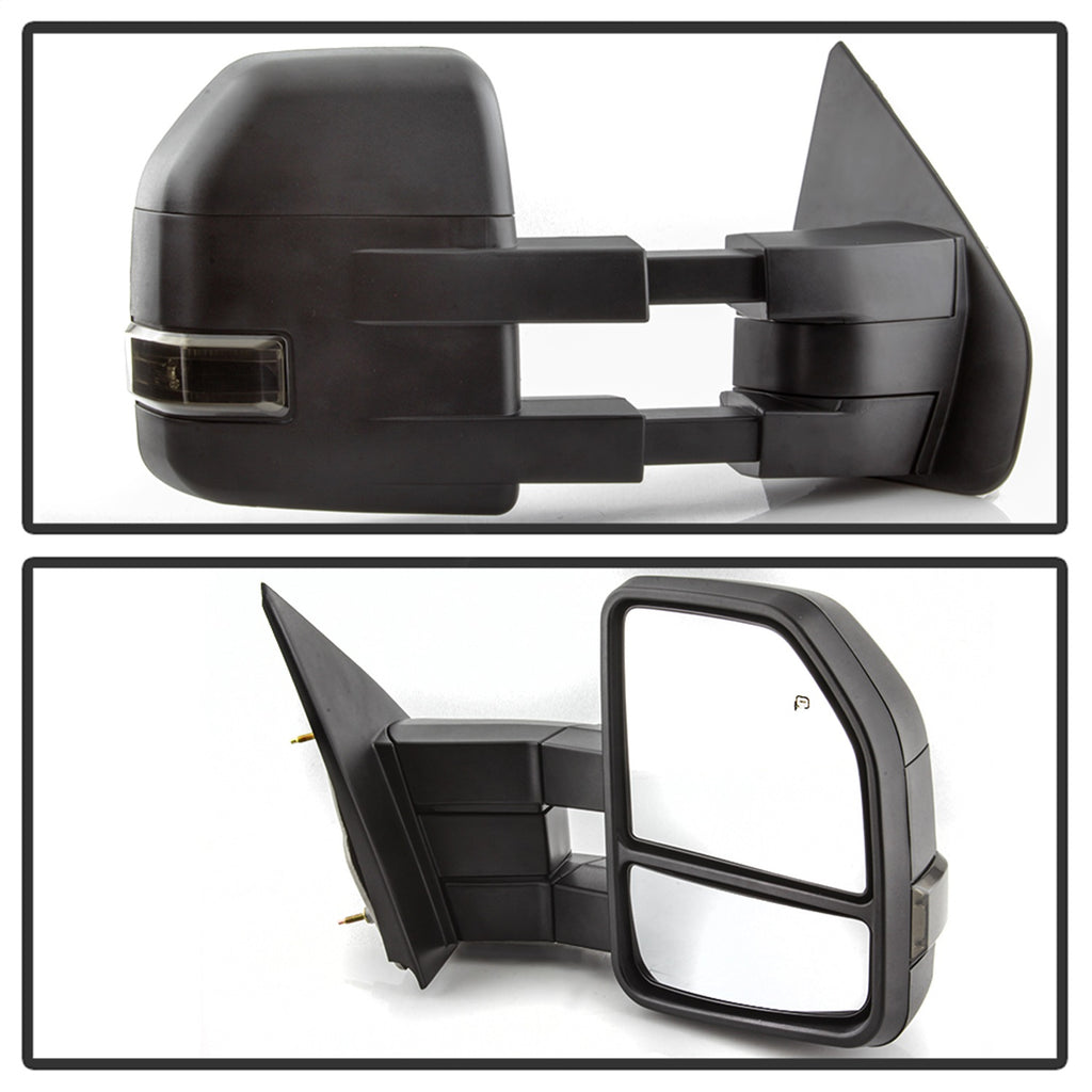 Spyder Auto 9943089 Power Heated LED Signal Telescoping Mirrors for Select Ford F-150, Ford F-150 Heritage