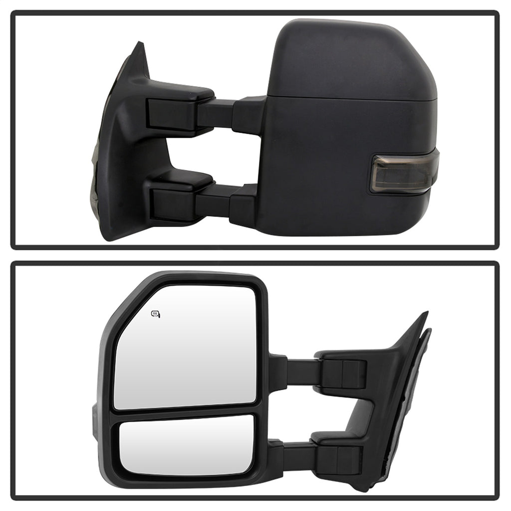 Spyder Auto 9943102 Power Heated LED Signal Telescoping Mirrors for Select Ford F-250 Super Duty, Ford F-350 Super Duty