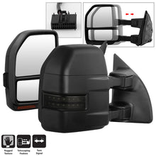 Load image into Gallery viewer, Spyder Auto 9943119 Manual Sequential LED Signal Telescoping Mirrors for Select Ford F-250 Super Duty, Ford F-350 Super Duty, Ford F-450 Super Duty