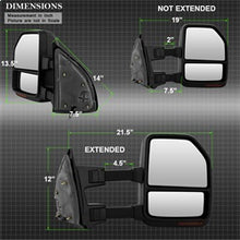 Load image into Gallery viewer, Spyder Auto 9943119 Manual Sequential LED Signal Telescoping Mirrors for Select Ford F-250 Super Duty, Ford F-350 Super Duty, Ford F-450 Super Duty