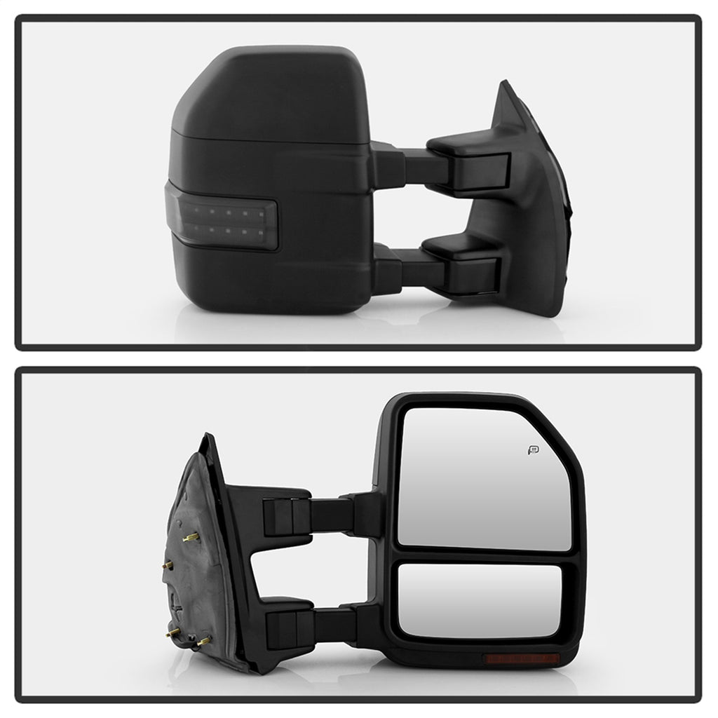 Spyder Auto 9943126 Power Heated Mirror Sequential LED Signal for Select Ford F-250 Super Duty, Ford F-350 Super Duty, Ford F-450 Super Duty