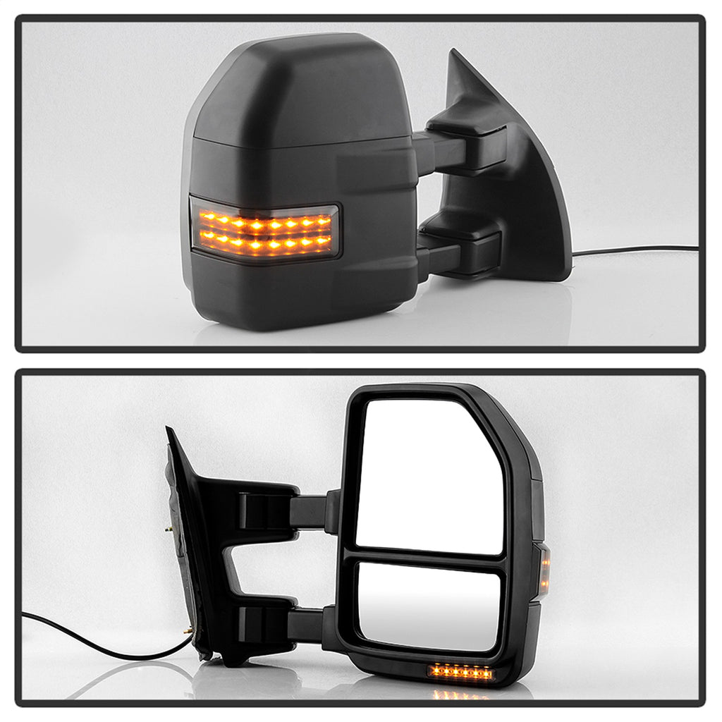 Spyder Auto 9943140 Manual Sequential LED Signal Telescoping Mirrors for Select Ford F-250 Super Duty, Ford F-350 Super Duty