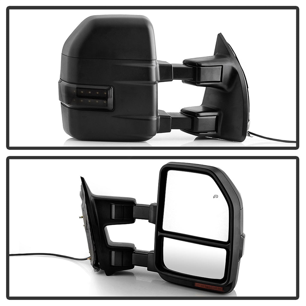 Spyder Auto 9943157 Power Heated Sequential LED Signal Telescoping Mirrors for Select Ford F-250 Super Duty, Ford F-350 Super Duty