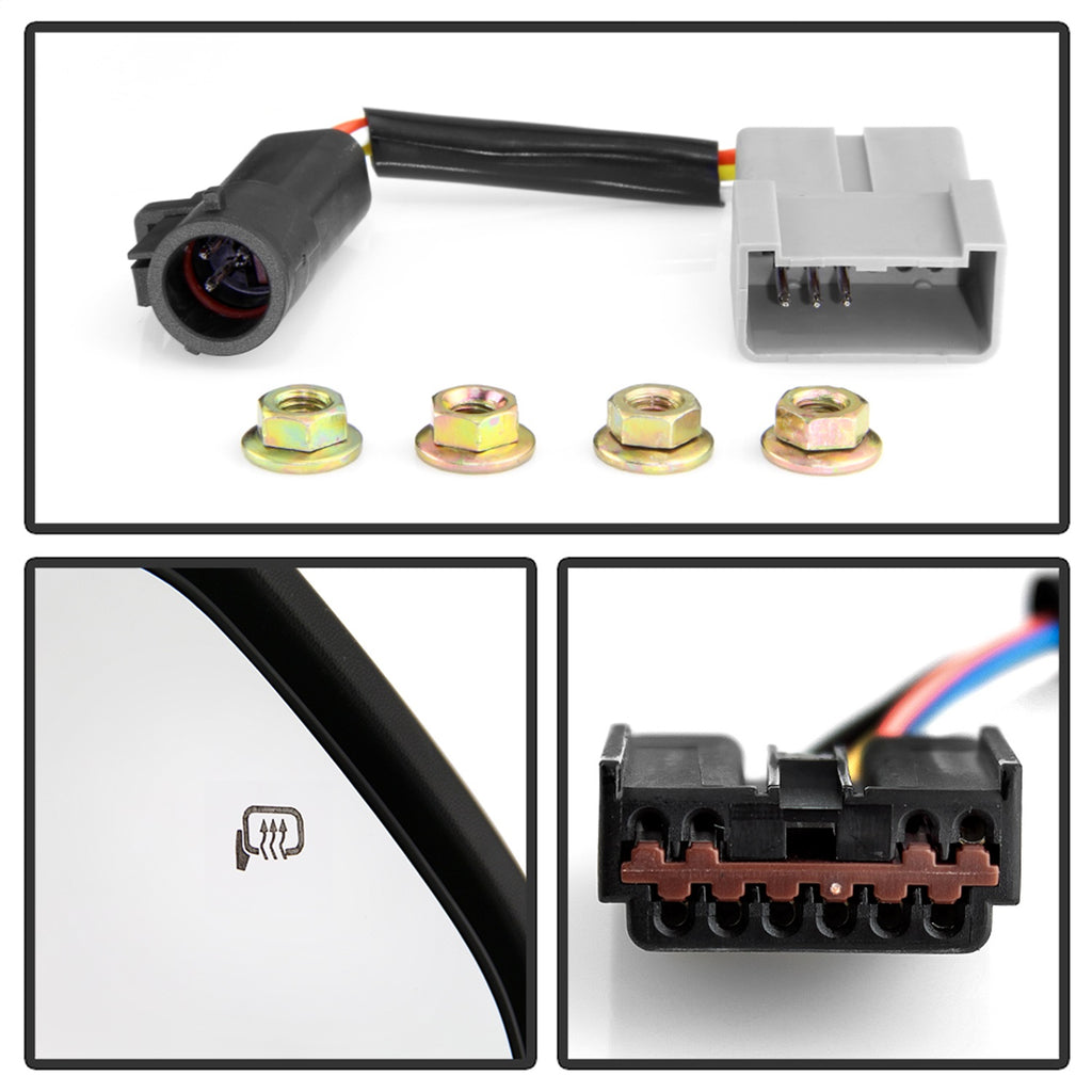 Spyder Auto 9943157 Power Heated Sequential LED Signal Telescoping Mirrors for Select Ford F-250 Super Duty, Ford F-350 Super Duty