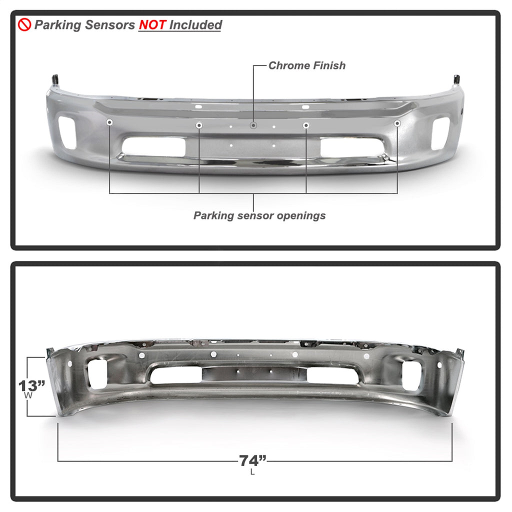 Spyder Auto 9948497 Front Bumper for Select Ram