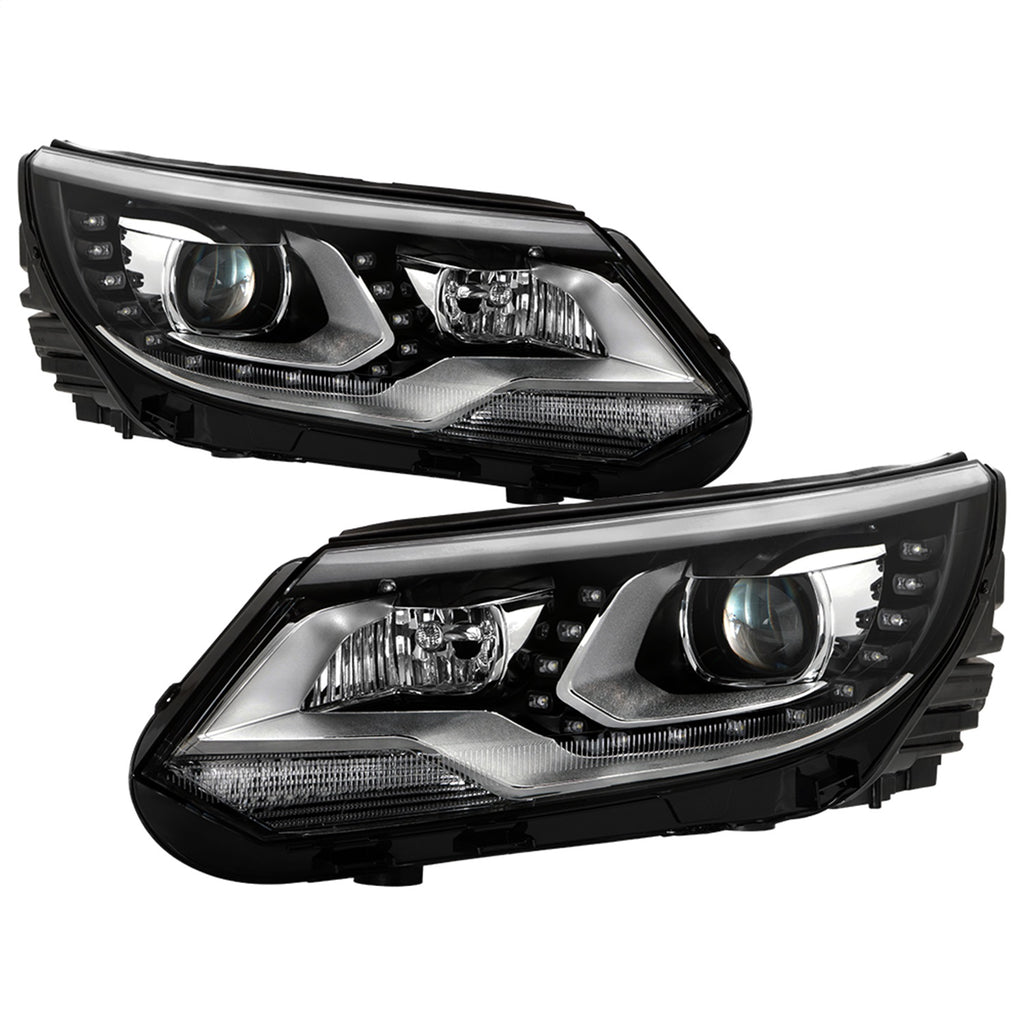 Spyder Auto 9948527 DRL LED Projector Headlights for Select Volkswagen Tiguan
