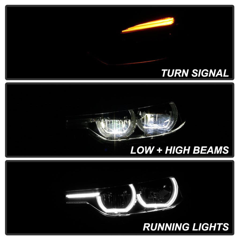 Spyder Auto 9948534 Halo LED Projector Headlights for Select BMW 320i, BMW 320i xDrive, BMW 328d, BMW 328d xDrive, BMW 328i, BMW 328i xDrive, BMW 335i, BMW 335i xDrive