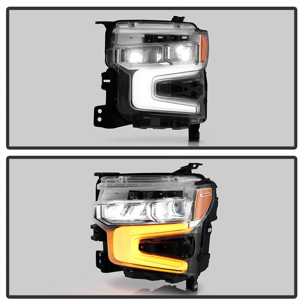 Spyder Auto 9956188 DRL LED Projector Headlights for Select Chevrolet Silverado