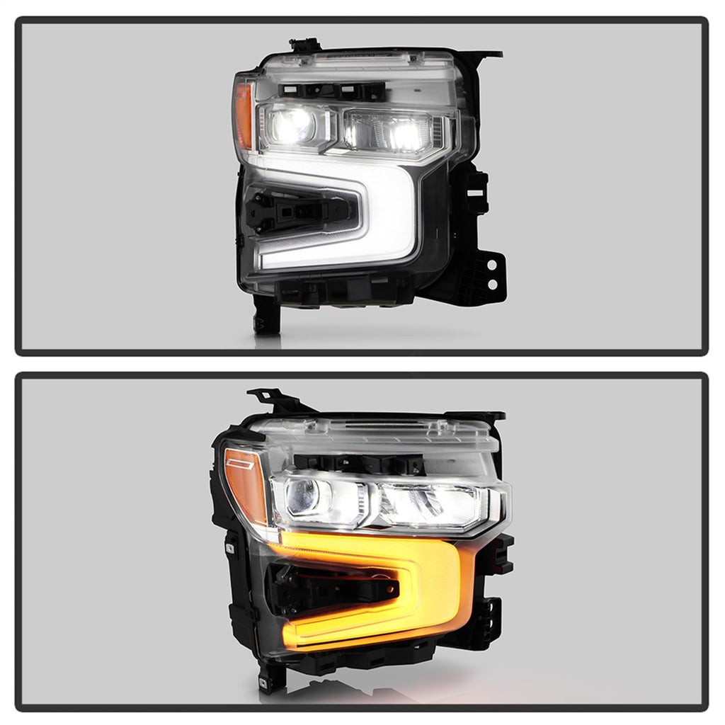 Spyder Auto 9956195 DRL LED Projector Headlights for Select Chevrolet Silverado