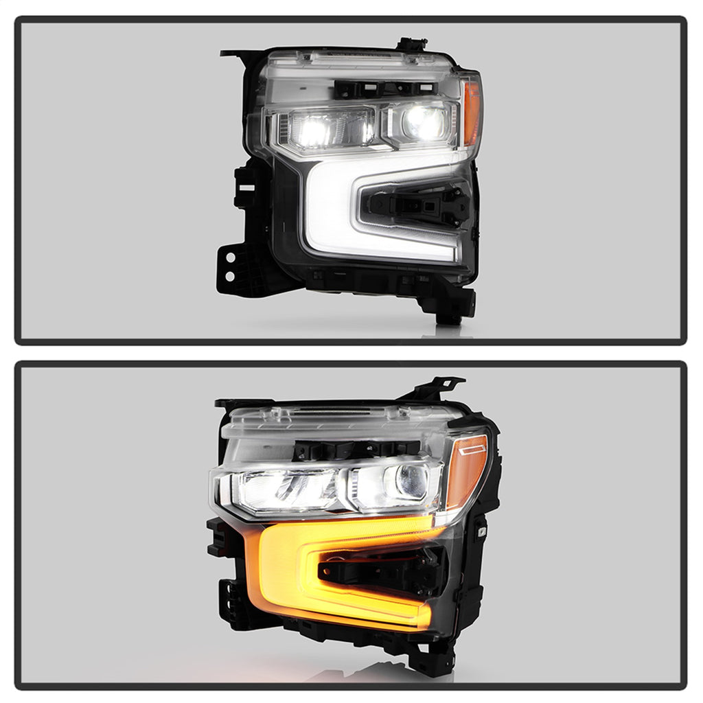 Spyder Auto 9956225 DRL LED Projector Headlights for Select Chevrolet Silverado