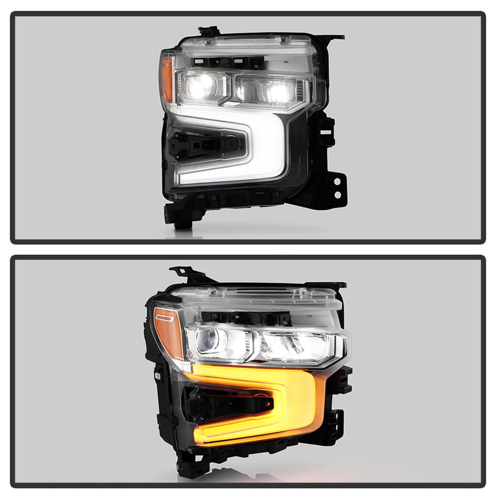 Spyder Auto 9956232 DRL LED Projector Headlights for Select Chevrolet Silverado